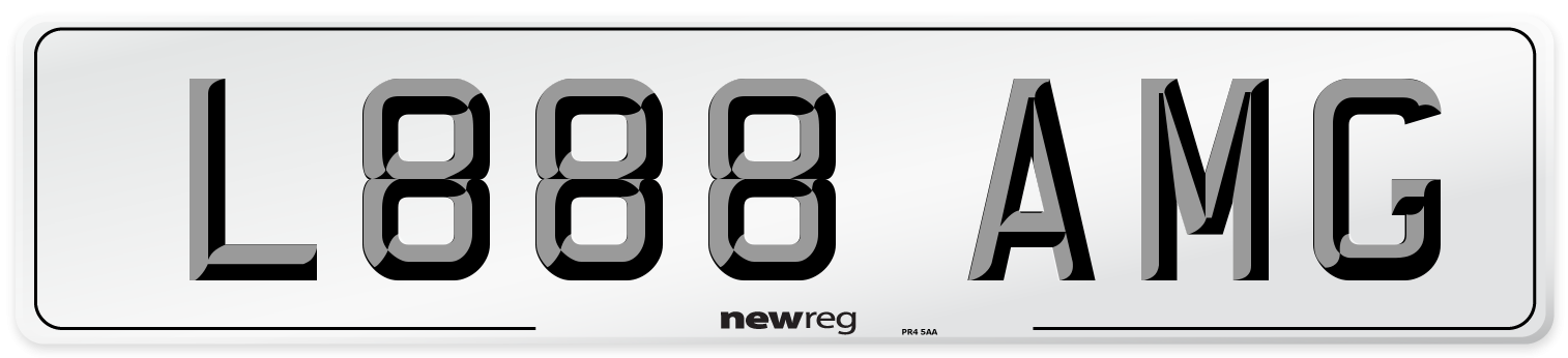 L888 AMG Number Plate from New Reg